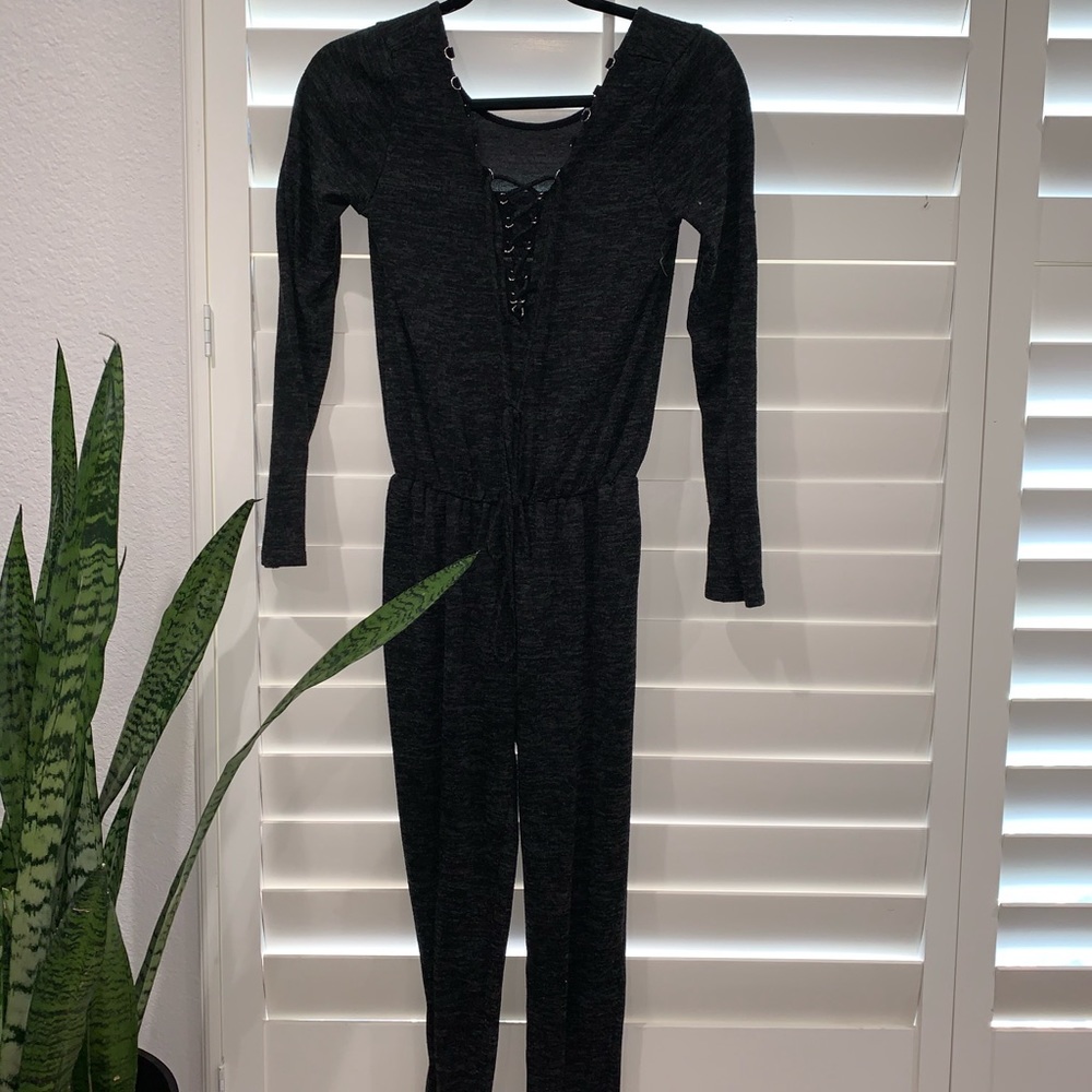 Lace up Long sleeve jumper